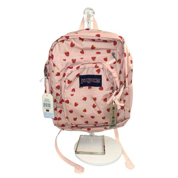 Jansport Handbags - JanSport Big Student backpack in Strawberry Shower -NWT!
